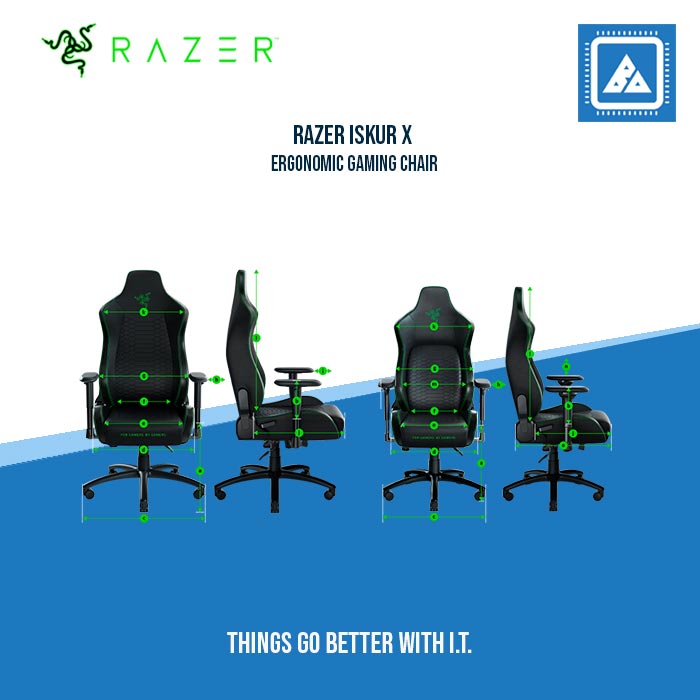 RAZER ISKUR X ERGONOMIC GAMING CHAIR RAZER ISKUR X ERGONOMIC GAMING CHAIR